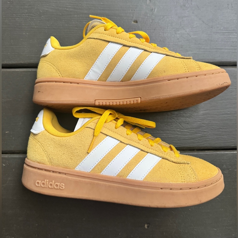 Adidas Yellow Platform Sneakers